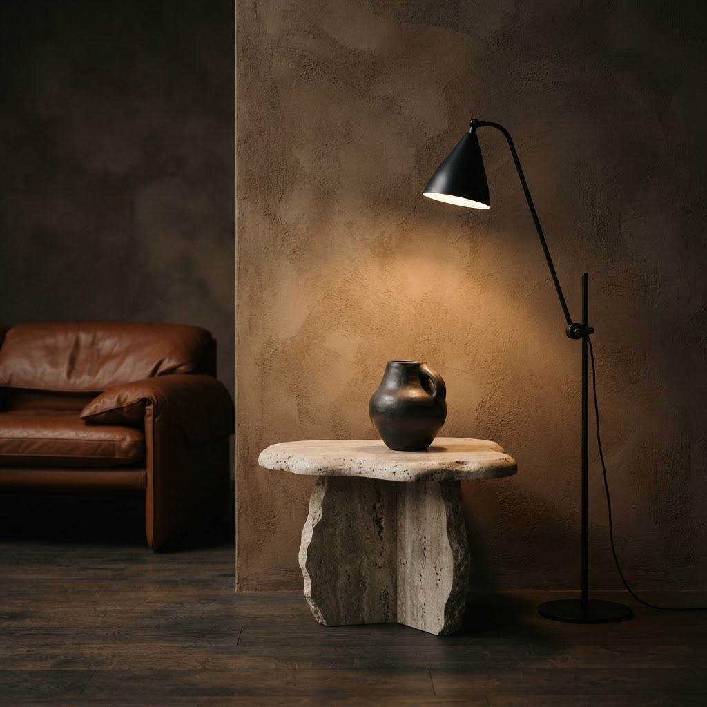 European luxury furniture showroom detail